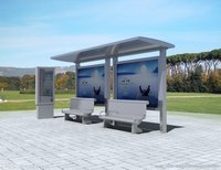 不銹鋼候車亭 不銹鋼候車亭