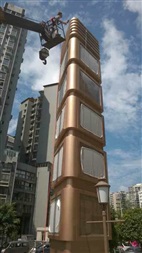 四川某市精神堡壘燈箱