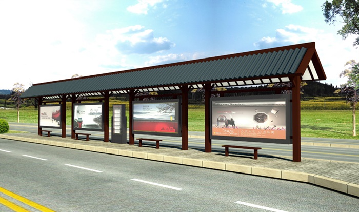 仿古候車亭CY-024